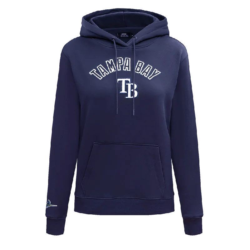 MLB TAMPA BAY RAYS CLASSIC WOMEN'S FLC PO HOODIE (MIDNIGHT NAVY)