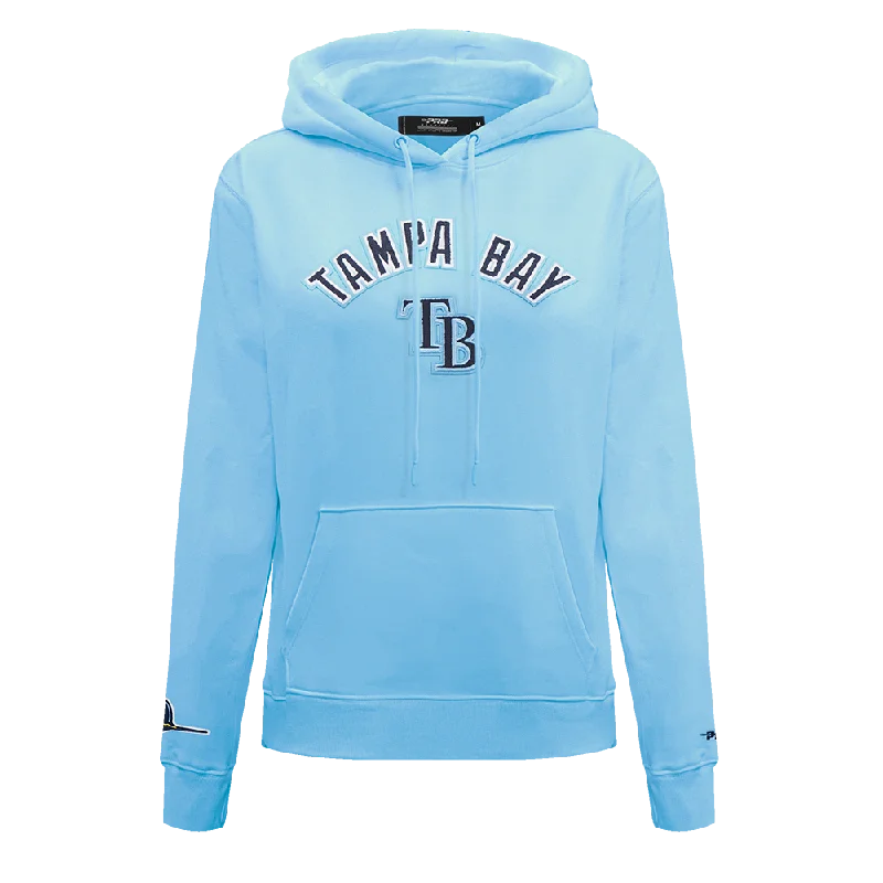 MLB TAMPA BAY RAYS CLASSIC WOMEN'S FLC PO HOODIE (UNIVERSITY BLUE)