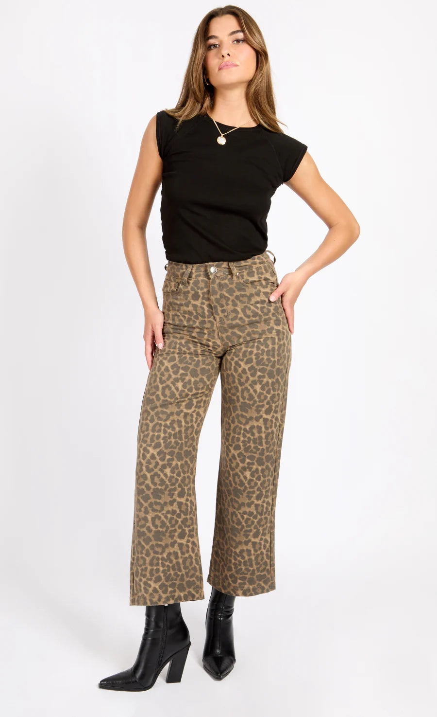 Alice Printed Jeans (Leopard)