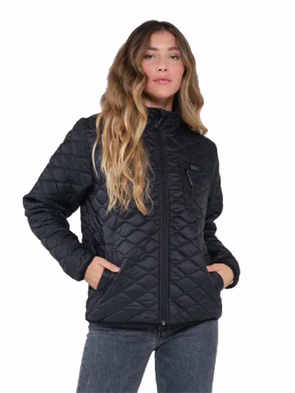 Gale Wind Black Puffer Jackets