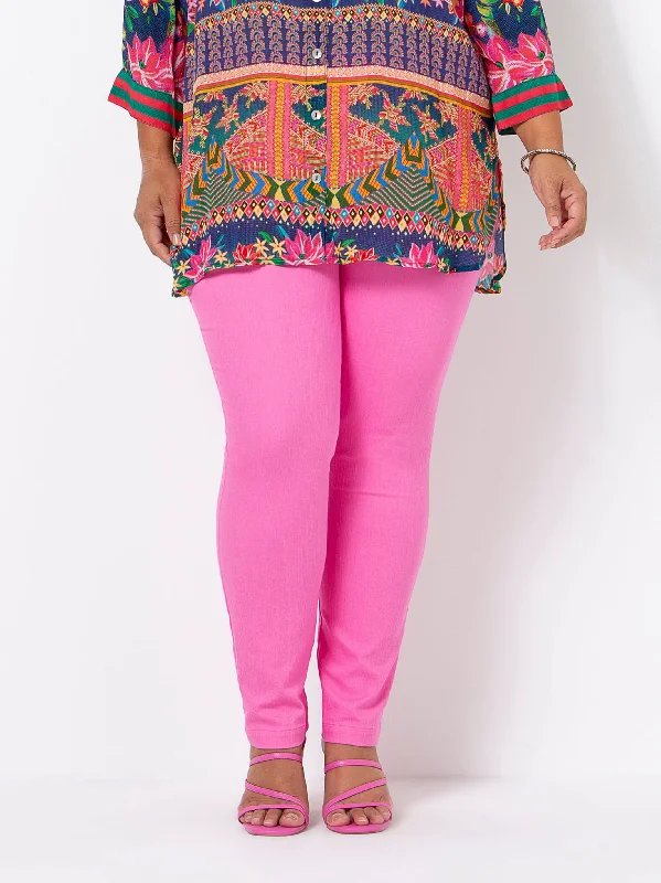 Peony Pink Stretch Jean