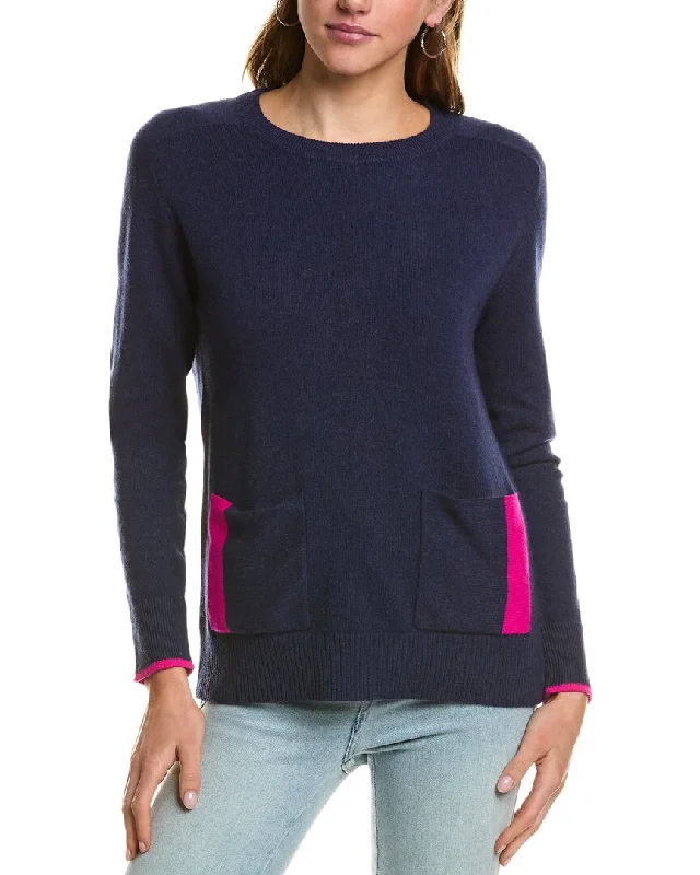 Kier + J Crewneck Cashmere Sweater