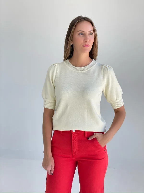 Running Mate Sweater Top - Ivory