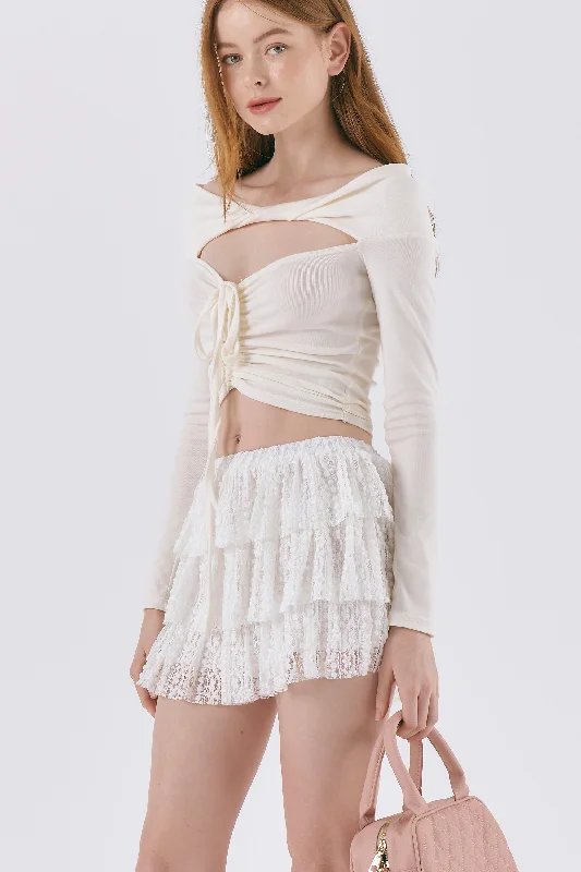 Ailey Tiered Lace Skorts