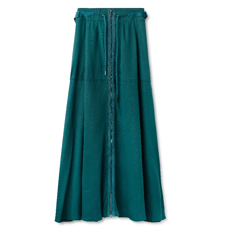 Zipper Skirt IN: Teal