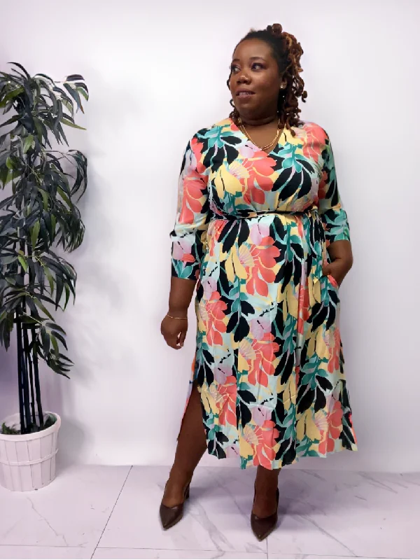 Laurenza Plus Size Floral Dress