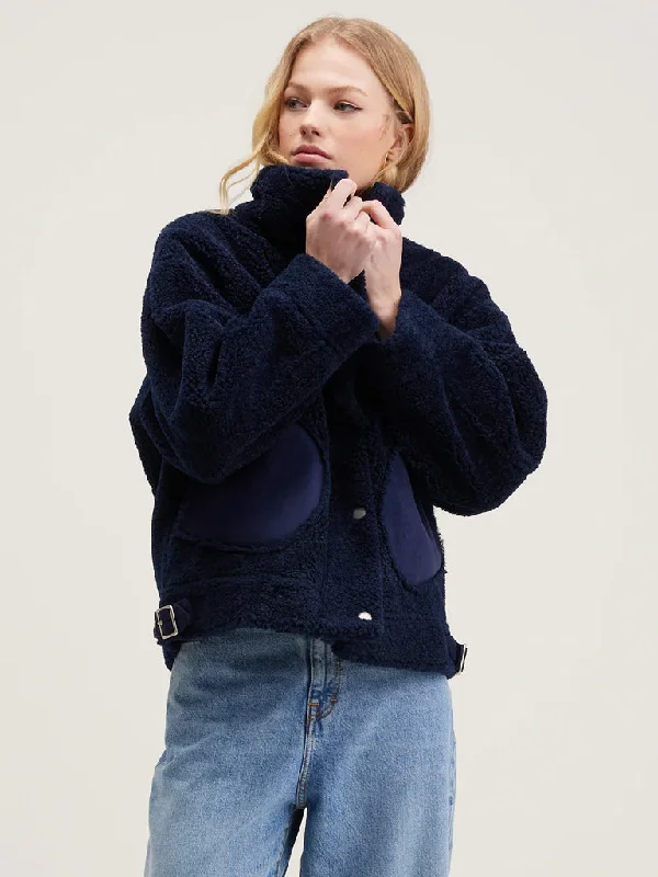 Bellerose Edwige Fleece Jacket in Naval