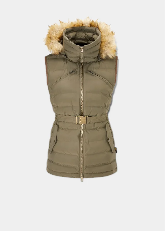 Calsall Ladies Olive Gilet - Regular Fit