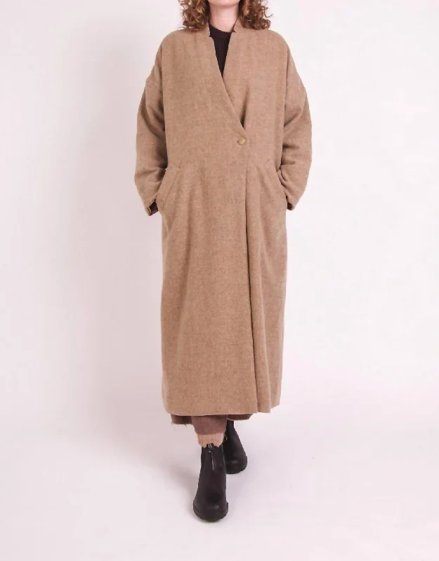 Hetre Coat In Camel