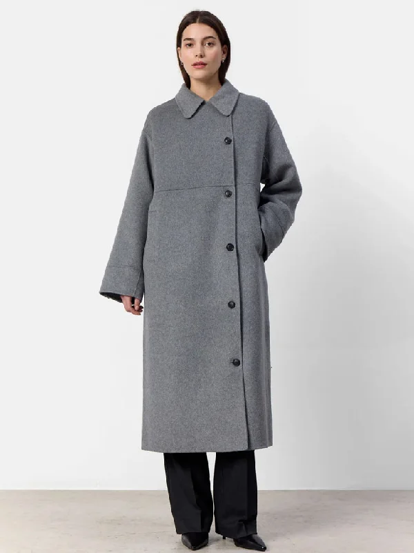 Levete Room Owa OS Military Coat in Grey