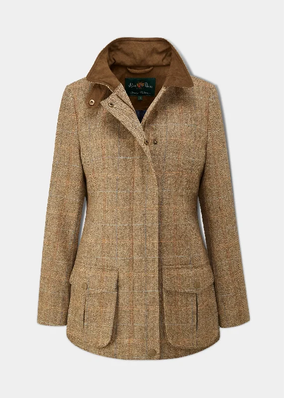 Surrey Ladies Tweed Coat In Hazelwood - Regular Fit