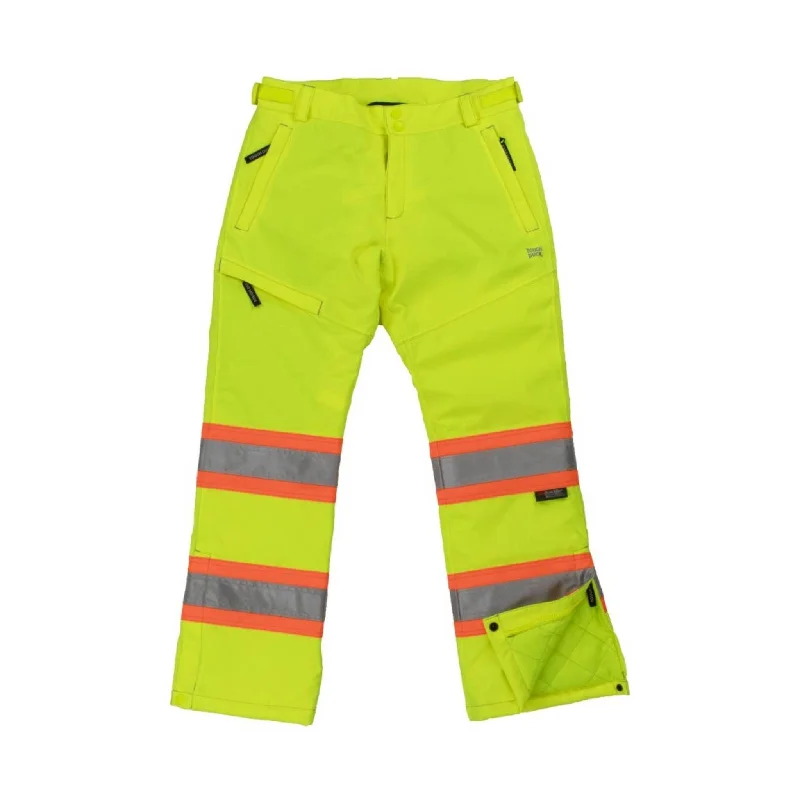 Tough Duck Women's Insulated Flex Safety Pant - Fluorescent Green